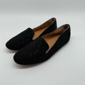 J Crew Sequined Black Sparkle Women's Loafers